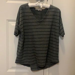 Loft gray/black t shirt with subtle sequins